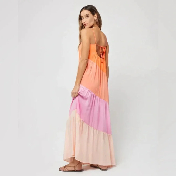 L*Space Leona Dress, peche punch - Picture 5 of 9